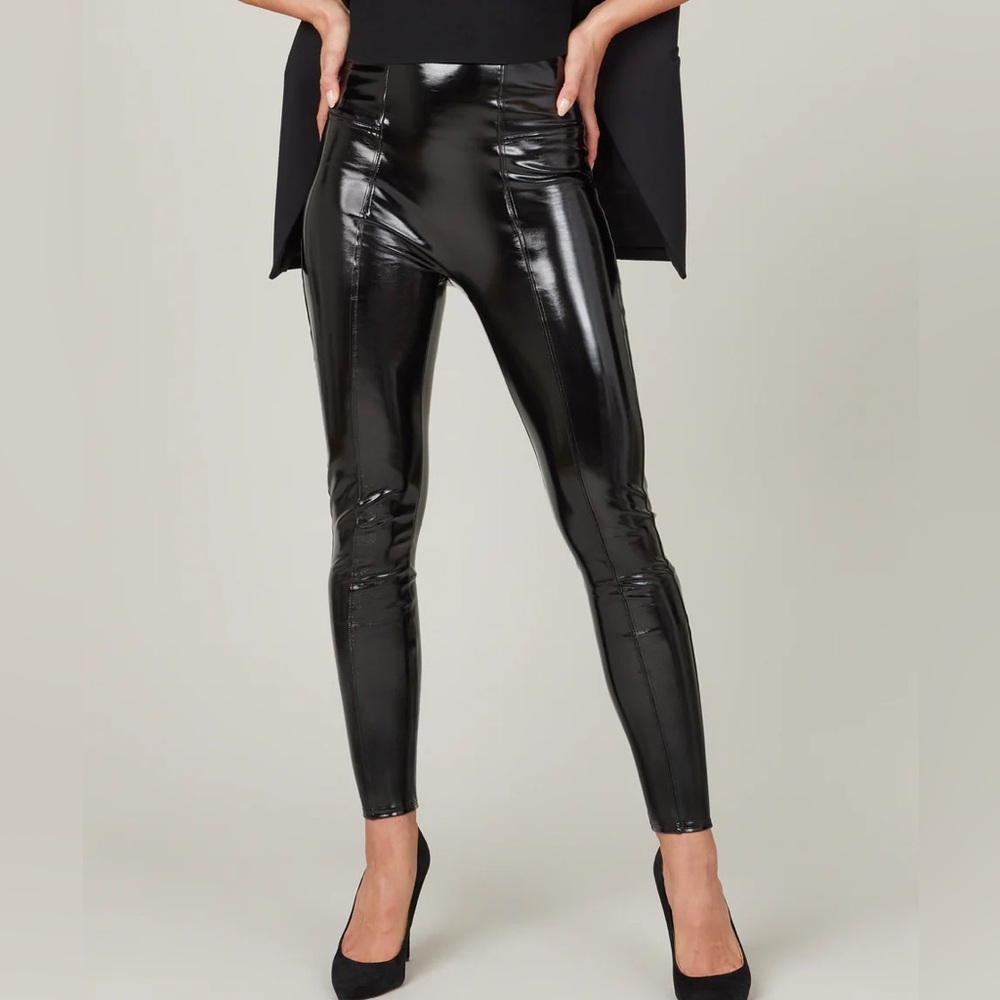 Faux Patent Leather Leggings